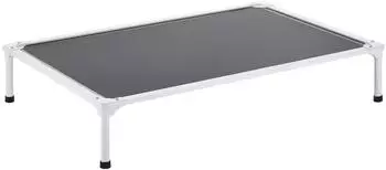 VEVOR Erh&ouml;htes Hundebett XL, Aluminium, atmungsaktives Teslin-Netz, grau (1250x830mm)