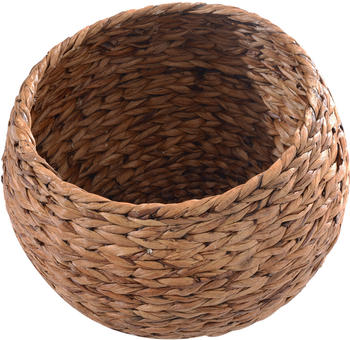 Pawhut Rattan Katzenkorb mit Kissen 42x33x52cm braun