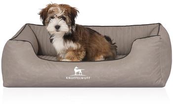 Knuffelwuff Orthopädisches Hundebett Columbia M-L 85x63cm hellgrau