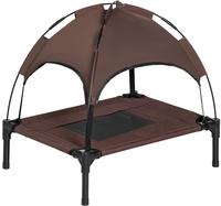 Erh&ouml;htes Hundebett Mit Baldachin, Haustierbett, Hundeliege Outdoor Mit Dach,