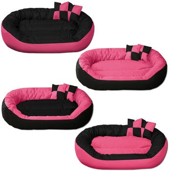 BedDog Hundebett SUNNY 4in1 XL CANDY pink-schwarz