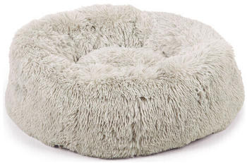 Beeztees Hundebett Yali Pl&uuml;sch 70cm hellgrau