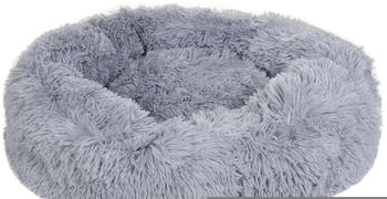 HKM Fluffy Hundebett 100x25cm hellgrau