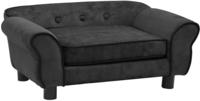 vidaXL Hundesofa Dunkelgrau 72x45x30 cm Pl&uuml;sch