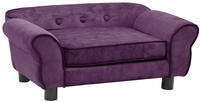 vidaXL Hundesofa Burgunderrot 72x45x30 cm Pl&uuml;sch