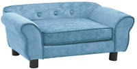 Hundesofa T&uuml;rkis 72x45x30 Cm Pl&uuml;sch - Vidaxl