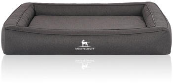 Knuffelwuff Orthop&auml;disches Hundebett Velours Yukon XXL 120x100cm anthrazit