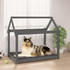 grau 101x70x90cm Kiefer: vidaXL Hundebett Massivholz Kiefer Spitzdach (822214)