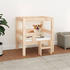 vidaXL Hundebett Kiefer Flachdach + Tritt (8223)