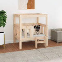 vidaXL Hundebett 65,5x50,5x70 cm Massivholz Kiefer