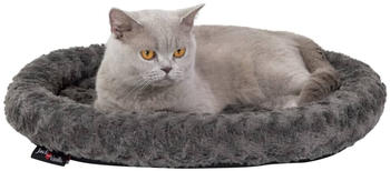 Jack and Vanilla Haustierkorb Softy S 55x45x7cm Rosette grau (SOFCB1020)