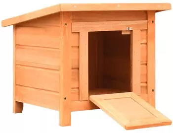 vidaXL Katzenhaus 50x46x43,5cm Kiefernholz & Tannenholz (170640)