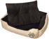 vidaXL Warmes Hundebett mit Polsterkissen eckig