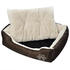 vidaXL Warmes Hundebett mit Polsterkissen eckig