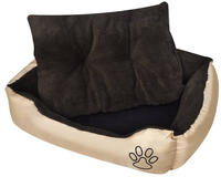 Hundebett Beige Und Braun Xxl Vidaxl