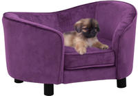 vidaXL Hundesofa Burgunderrot 69x49x40 cm Pl&uuml;sch