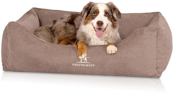 Knuffelwuff orthop&auml;disches Hundebett mit F&auml;cher-Wendekissen Baltimore 80x55cm beige (14297-001)