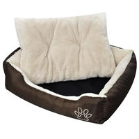 vidaXL Warmes Hundebett mit Polsterkissen M