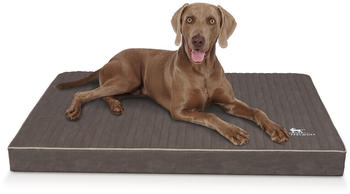 Knuffelwuff orthop&auml;dische Matte Palomino laser-gesteppt Kunstleder XXL 115x80 braungrau (14206-013)
