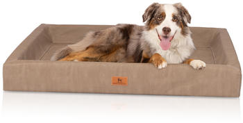 Knuffelwuff orthop&auml;disches Hundebett Austin Kunstleder XXXL 155x125cm camel (14233-018)