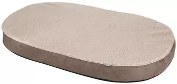 Kerbl Hunde Memory-Foam Matratze oval 120x72x8cm grau/beige (K80334)