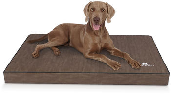 Knuffelwuff orthop&auml;dische Matte Palomino laser-gesteppt Kunstleder XXL 115x80 braun (14206-014)