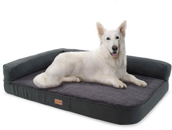 Brunolie Odin Orthopedic Dog Sofa L 120x80 Dark Grey