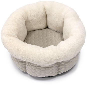 Karlie Liegebett Velvet rund beige (522498)