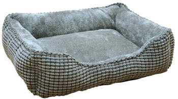 Nobby Bett eckig Garik dunkelgrau 50x40x17cm (61949)