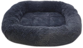 Nobby Kissen oval mit Rand Bian dunkelgrau 68x48x8cm (61960)