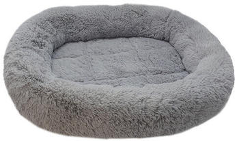 Nobby Kissen oval mit Rand Bian hellgrau 68x48x8cm (61956)