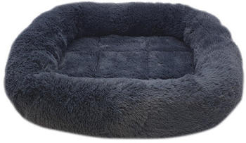 Nobby Kissen oval mit Rand Bian dunkelgrau 78x58x8cm (61961)