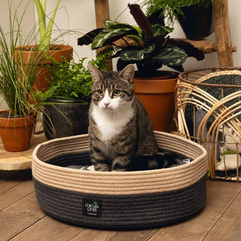 Beeztees Katzenbett Minus One Xana 45x14cm grau / braun (716153)