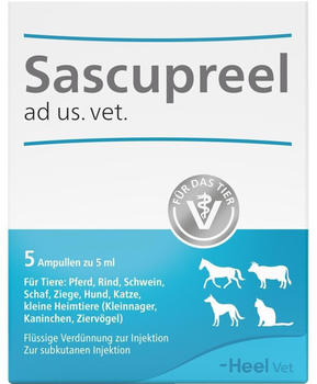 Heel Sascupreel ad us. vet. Ampullen 5x5mL