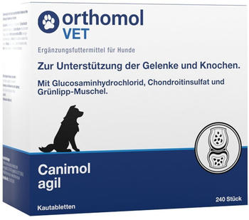 Orthomol Vet Canimol agil Kautabletten für Hunde 240 Stück