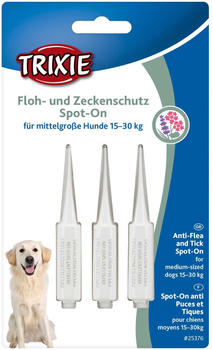 Trixie Floh- und Zeckenschutz Spot-On f&uuml;r Hunde 15-30kg 3x3mL (25376)