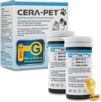 Cera-Pet Blutzuckerteststreifen f&uuml;r Haustiere (Hunde und Katzen) - Heimtest zur