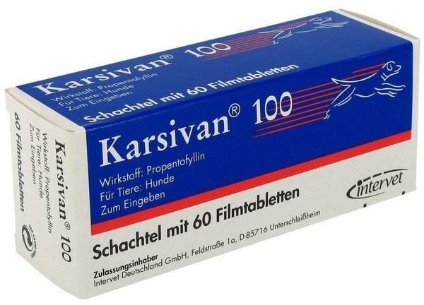 Intervet Karsivan 100 mg Vet 60 Filmtabletten Test: ❤️ TOP Angebote ab  29,35 € (Mai 2022) Testbericht.de