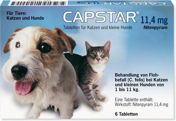 Elanco Capstar für Katzen und kleine Hunde 11,4mg 6 Tabletten