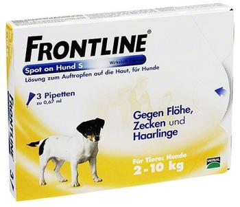 Frontline Spot On Hund S 2-10kg (3 Stk.)