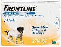 Frontline Spot On Hund S 2-10kg 3 Pipetten