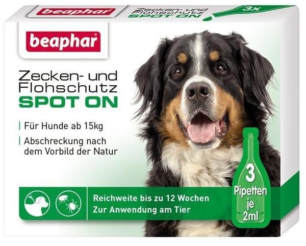 Beaphar Zecken- & Flohschutz Spot-On für große Hunde ab 15 kg (3 x 2 ml)