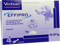 effipro 134 mg pip.lsg.z.auftropf.f.mittelgr.hund 4 St