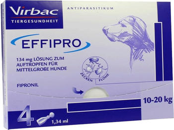 Virbac Effipro 134 mg Vet. für große Hunde 4 Stück