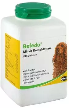 Pfizer Tiergesundheit Befedo Minvit f&uuml;r Hunde 180 Kautabletten