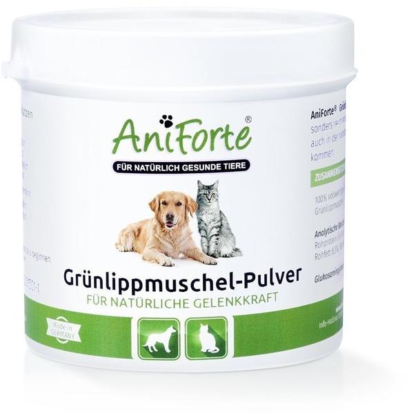 AniForte Grünlippmuschel-Pulver natürliche Gelenkkraft für Hunde & Katzen 100g