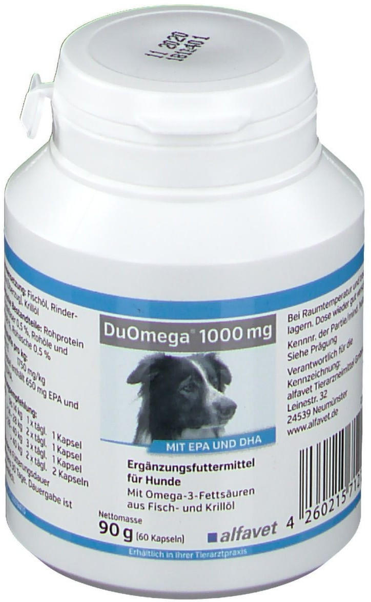 alfavet DuOmega 1000 mg ( 60 Kapseln) Test - ❤️ Testbericht.de Juni 2022