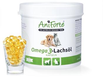 AniForte Omega 3- Lachsöl Kapseln 200 Stk. - Naturprodukt für Hunde und Katzen