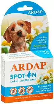 Ardap Care GmbH ARDAP Spot-On f&uuml;r Hunde unter 10 kg (3x1,0ml)