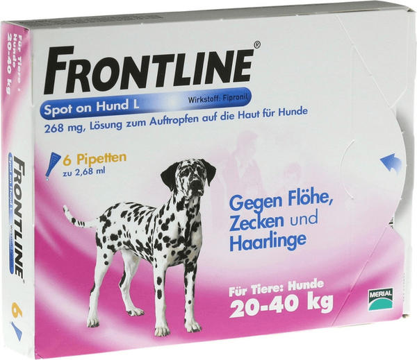 Frontline Spot On Hund L 20-40kg 6 Pipetten Test: ❤️ TOP Angebote ab 35,60  € (Juni 2022) Testbericht.de